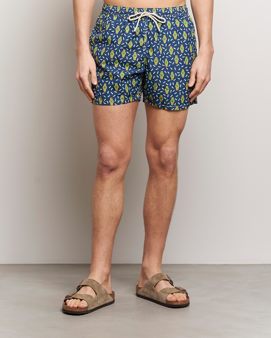 Herren | MC2 Saint Barth | MC2 Saint Barth | Printed Swim Shorts Hour Money