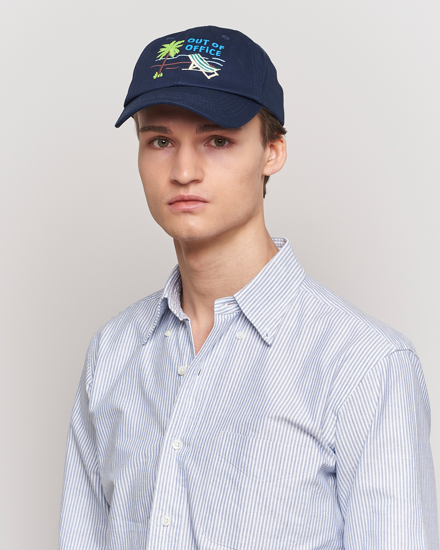 Herren | Neue Produktbilder | MC2 Saint Barth | Embroidered Baseball Cap Out Of Office