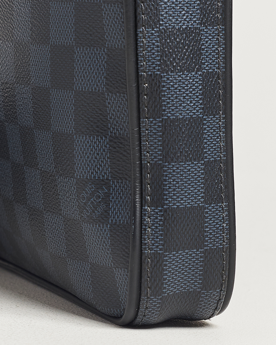 Herren | Louis Vuitton Pre-Owned Dandy Slim Briefcase Damier Navy | Louis Vuitton Pre-Owned | Dandy Slim Briefcase Damier Navy