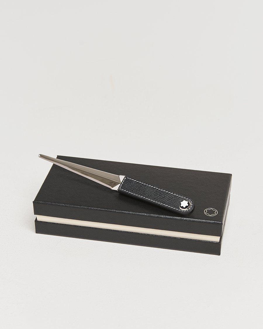 Herren | Für das Zuhause | Montblanc | Letter Opener in Steel and Leather Black