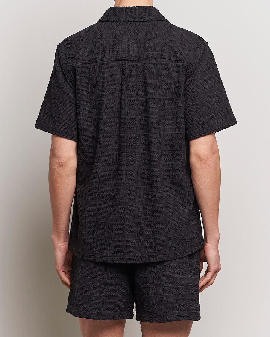 Herren | Hemden | LES DEUX | Charlie Short Sleeve Knitted Shirt Black