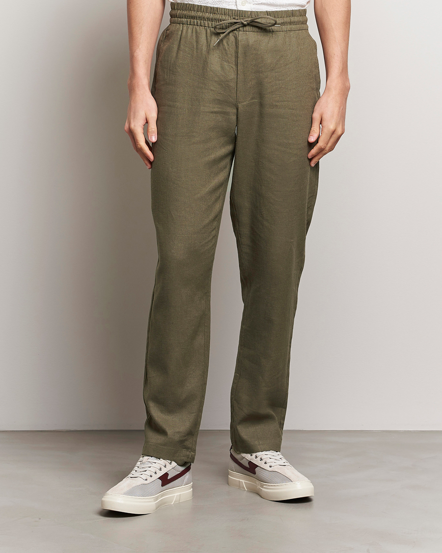Men | New Brands | LES DEUX | Patrick Linen Pants Bungee Cord