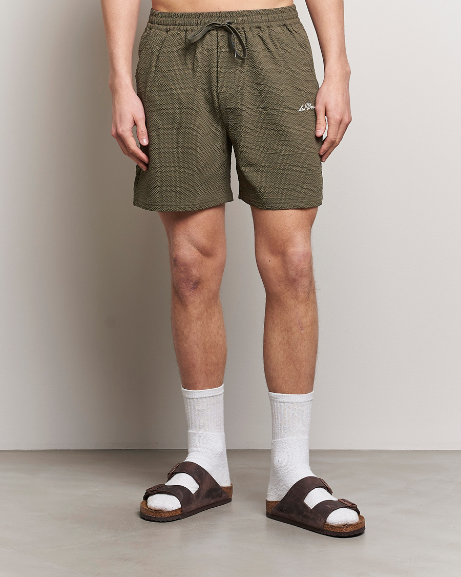 Men | LES DEUX | LES DEUX | Stan Seersucker Swim Shorts Bungee Cord