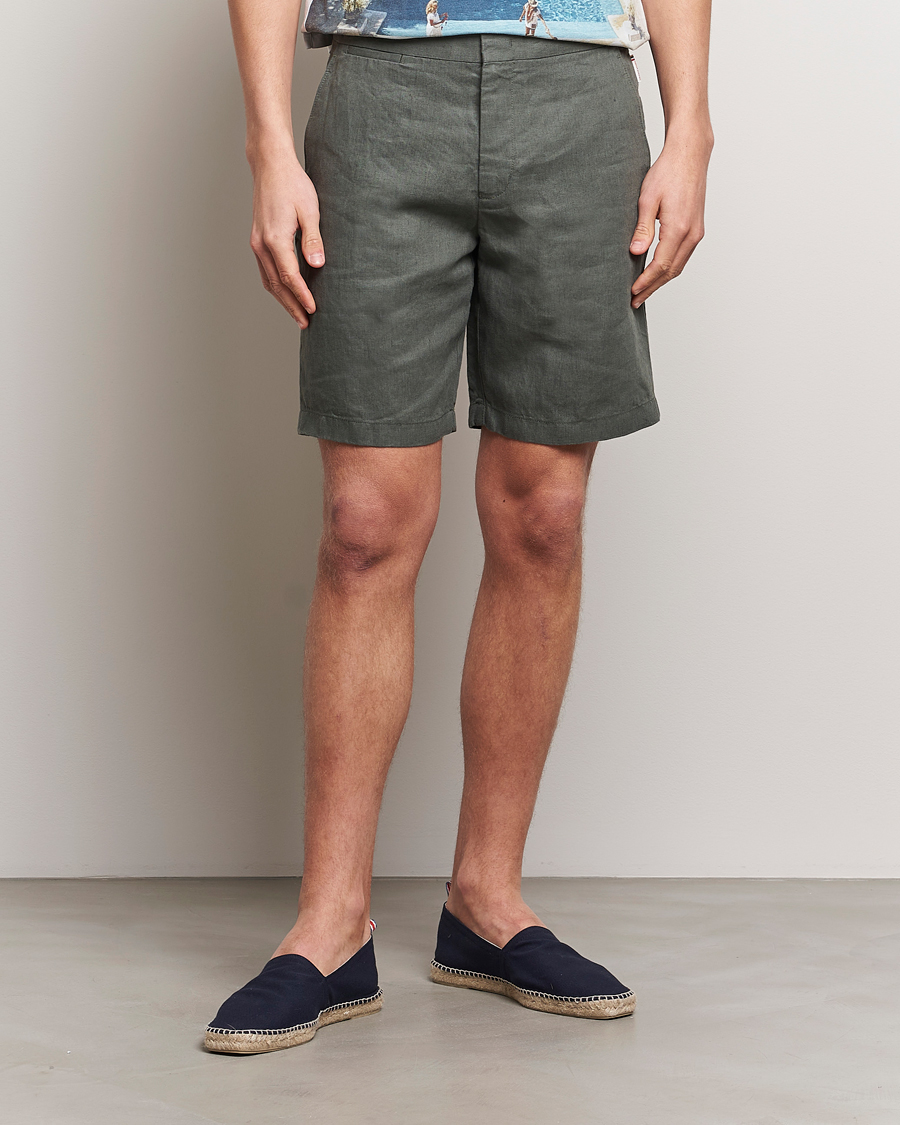 Herren |  | Orlebar Brown | Norwich Linen Shorts Light Kombu