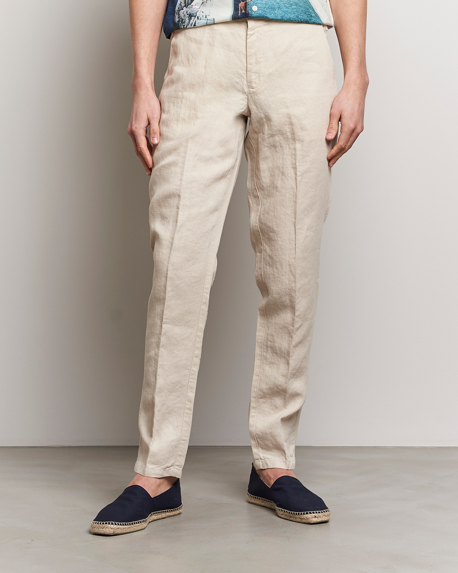 Herr | Orlebar Brown | Orlebar Brown | Griffon Linen Trousers Chai