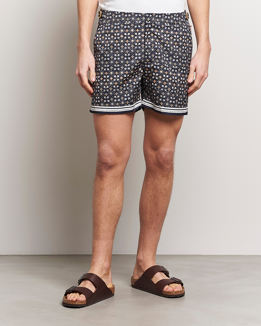 Herren | Orlebar Brown | Orlebar Brown | Bulldog Fiore Printed Swim Shorts Night Iris