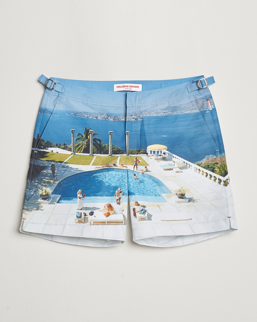 Herren | Orlebar Brown Bulldog Slim Aarons Photo Swim Shorts Pacifico | Orlebar Brown | Bulldog Slim Aarons Photo Swim Shorts Pacifico