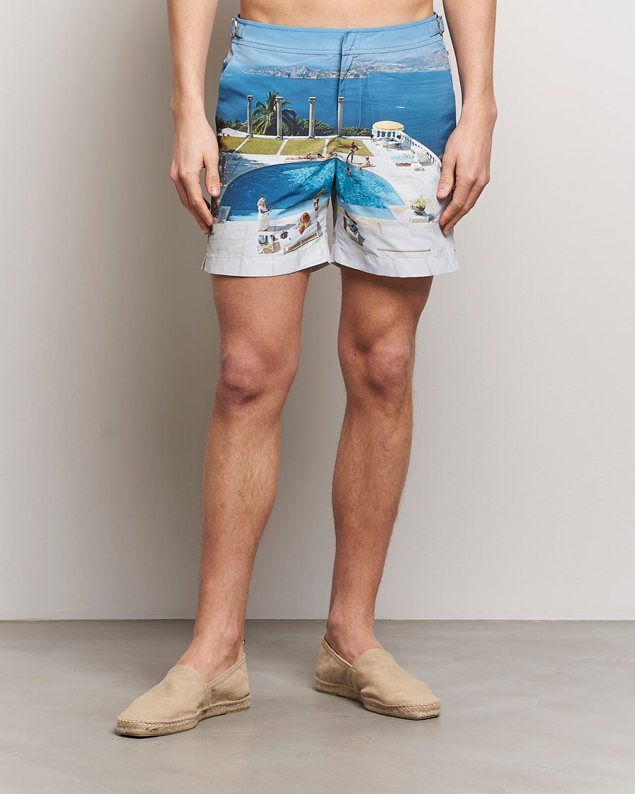 Herren | Orlebar Brown Bulldog Slim Aarons Photo Swim Shorts Pacifico | Orlebar Brown | Bulldog Slim Aarons Photo Swim Shorts Pacifico