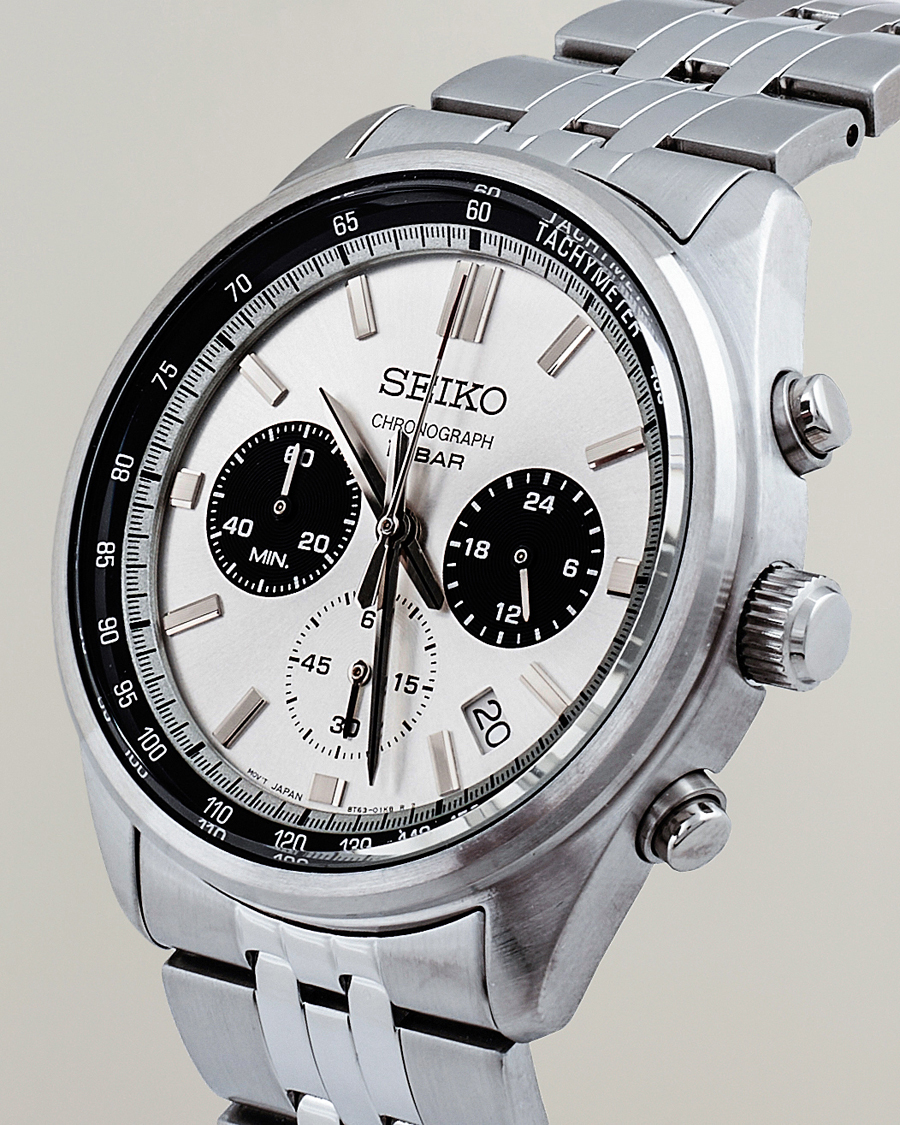 Herren | Uhren | Seiko | Chronograph 41mm Steel White Dial