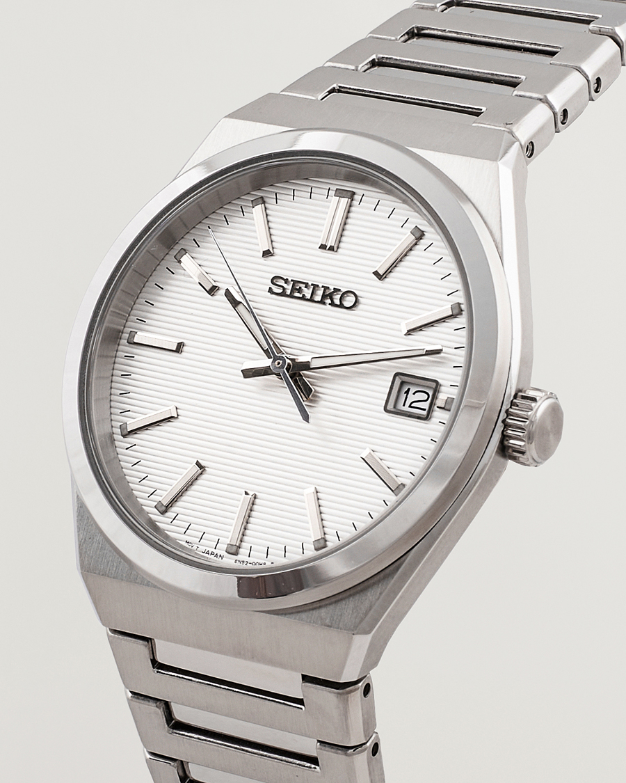 Herren | Uhren | Seiko | Sapphire 39mm Steel White Dial