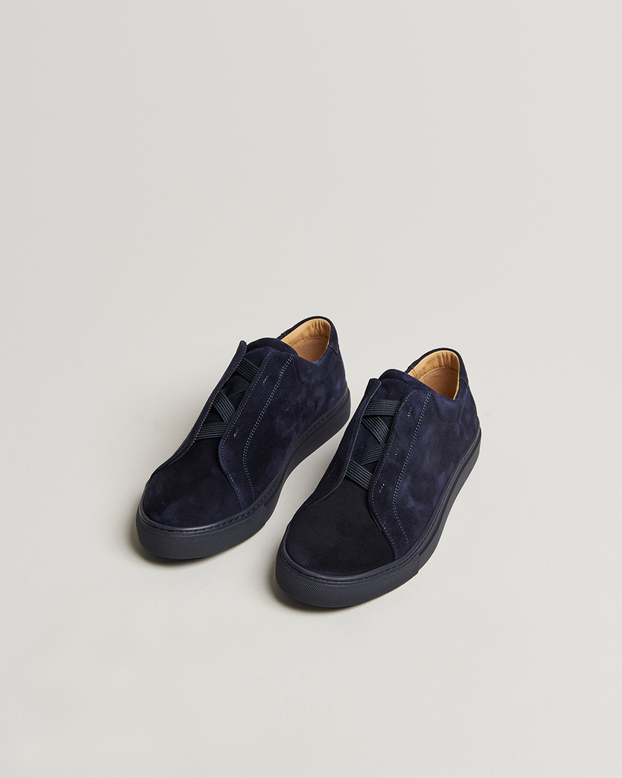 Herren | Sneaker | Myrqvist | Alnö Sneakers Navy Suede