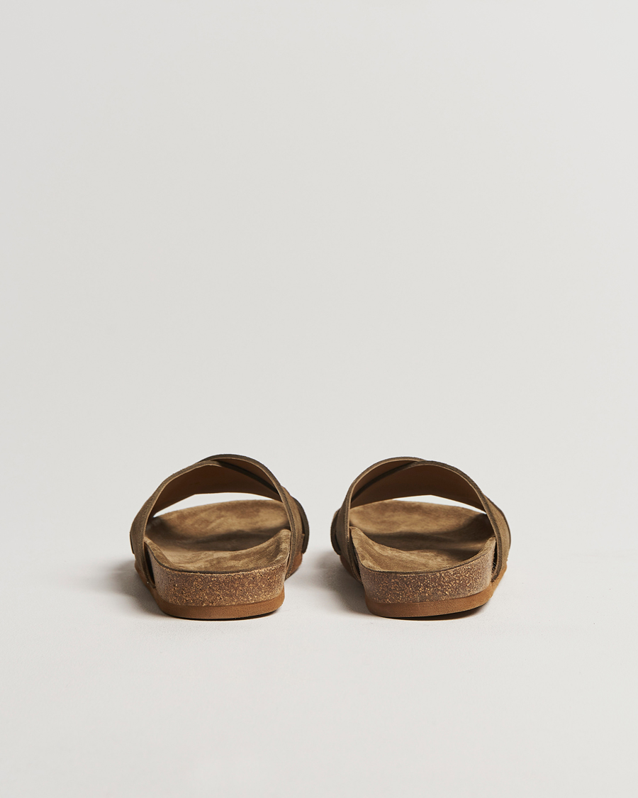 Herren | Myrqvist Solvik Sandals Moss Green Suede | Myrqvist | Solvik Sandals Moss Green Suede