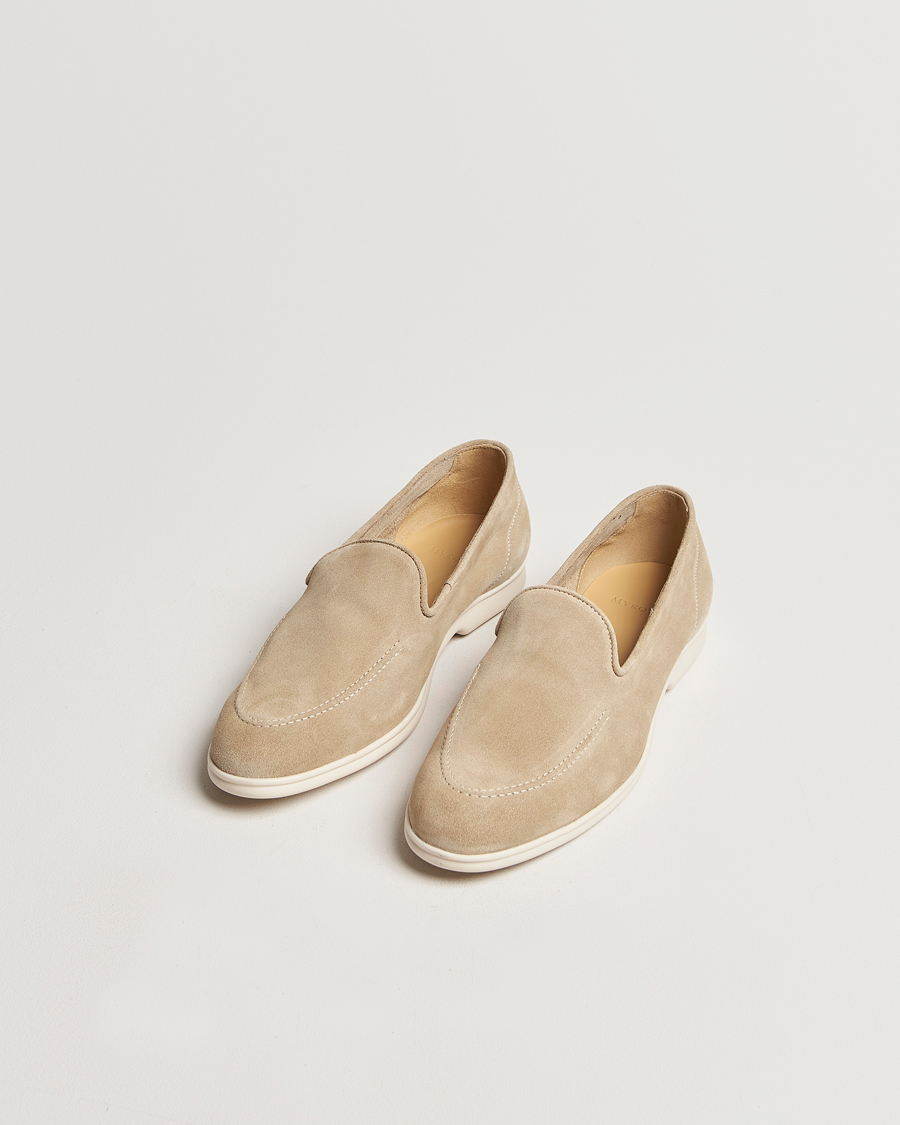 Herren | Myrqvist Brannö Loafers Sand Suede | Myrqvist | Brannö Loafers Sand Suede