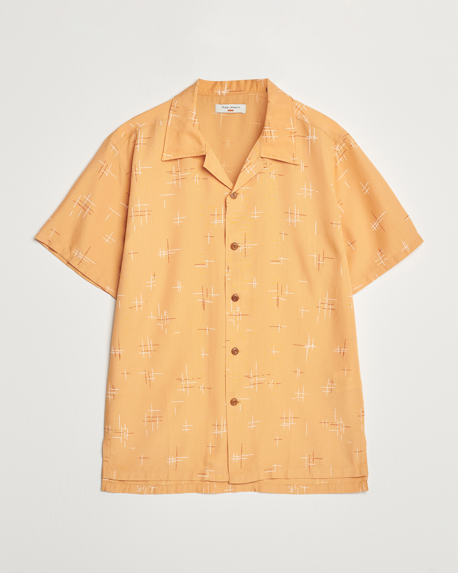 Herren |  | Nudie Jeans | Arvid 50s Hawaii Shirt Ochre