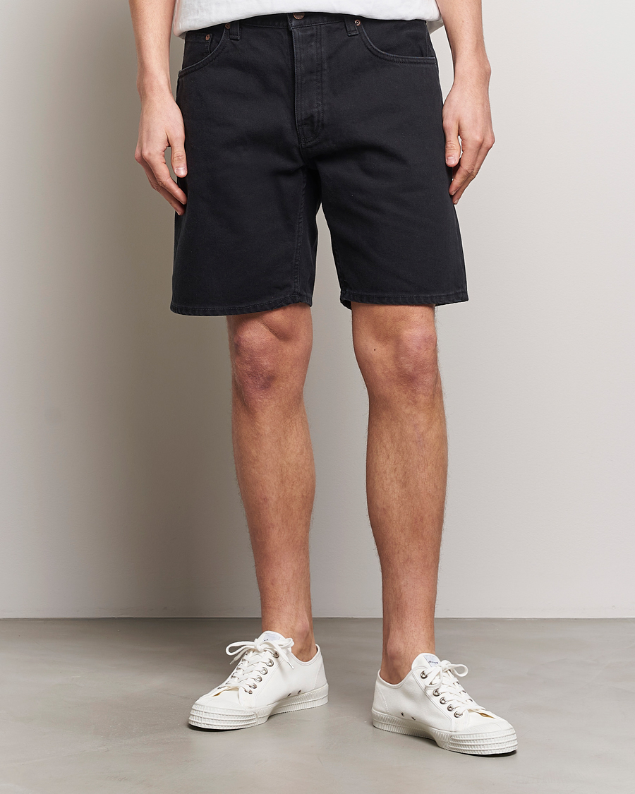 Herren | Jeansshorts | Nudie Jeans | Seth Denim Shorts Aged Black