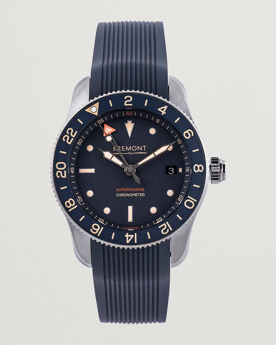 Herren |  | Bremont | Limited Edition Supermarine Ocean GMT 40mm Grey Rubber