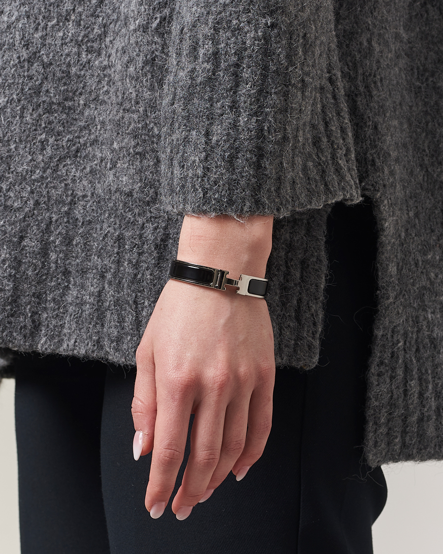 Herren | Hermès Pre-Owned Clic H Bracelet Black | Hermès Pre-Owned | Clic H Bracelet Black