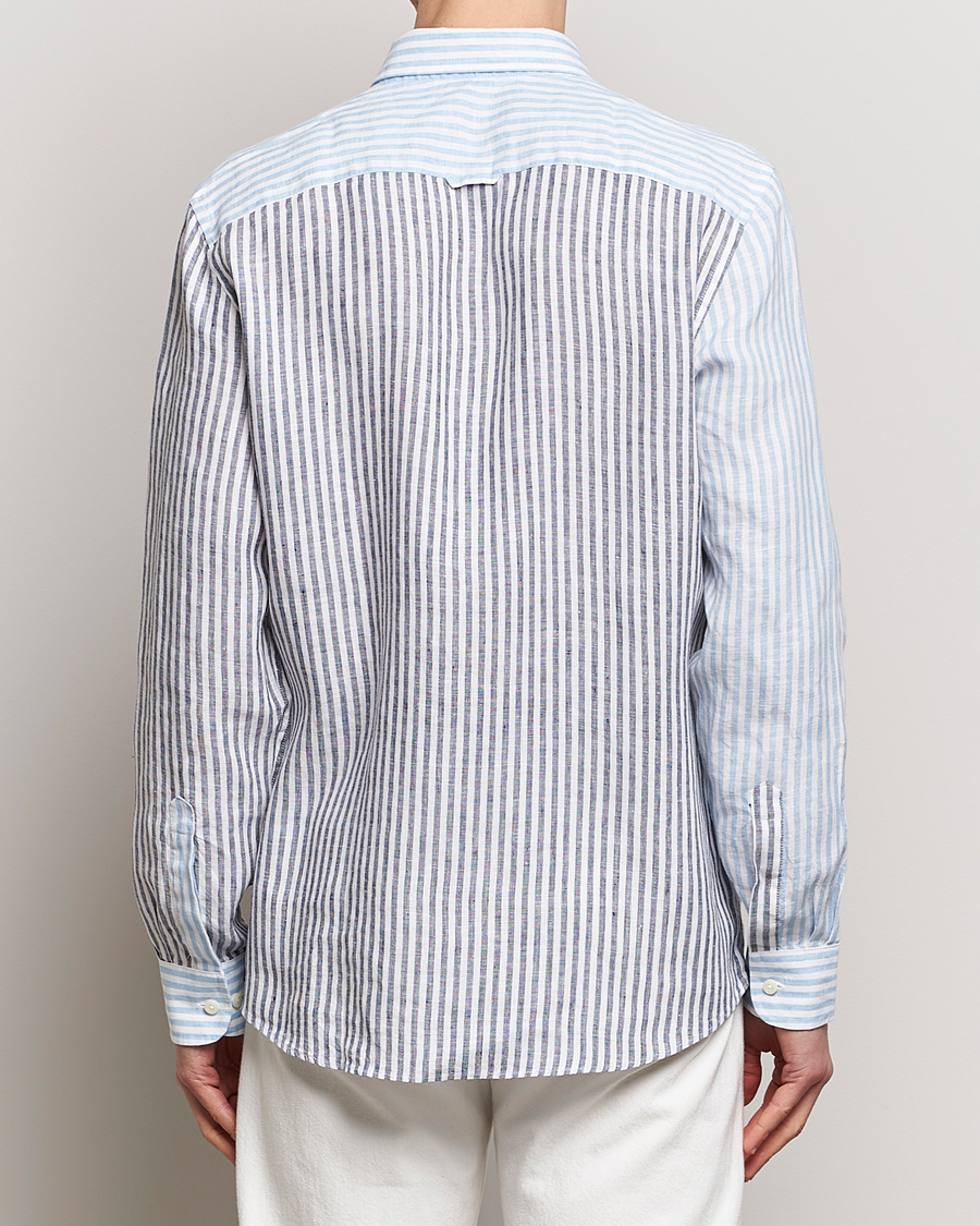 Herren | Hemden | Morris | Douglas Linen Mix Shirt Blue
