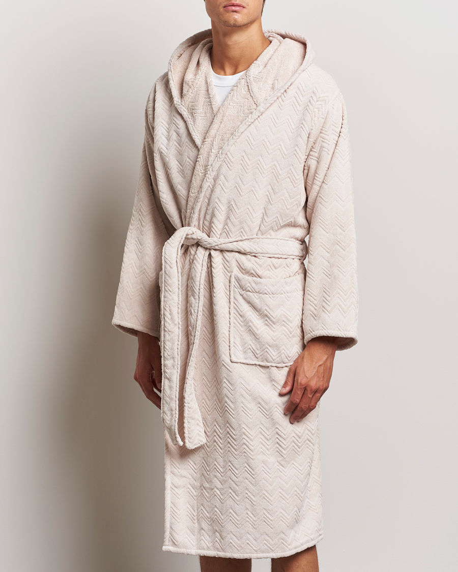 Herren | Schlafanzüge & Bademäntel | Missoni Home | Chalk Bath Robe Beige