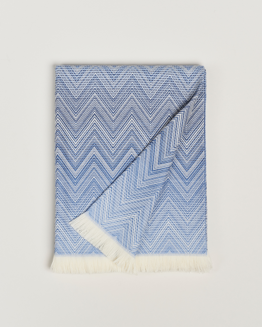 Herren | Missoni Home Timmy Wool Throw 130x190cm Blue | Missoni Home | Timmy Wool Throw 130x190cm Blue