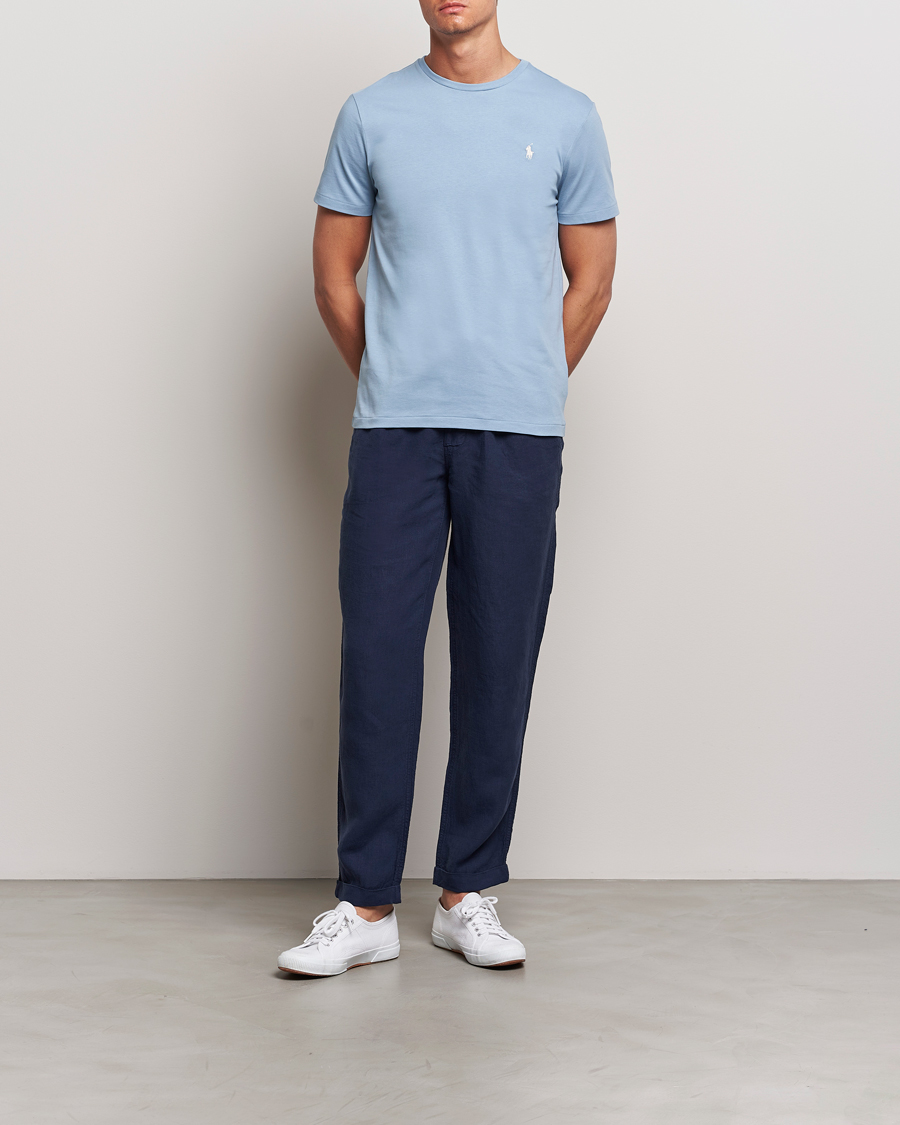 Herren | T-Shirts | Polo Ralph Lauren | Crew Neck T-Shirt Vessel Blue