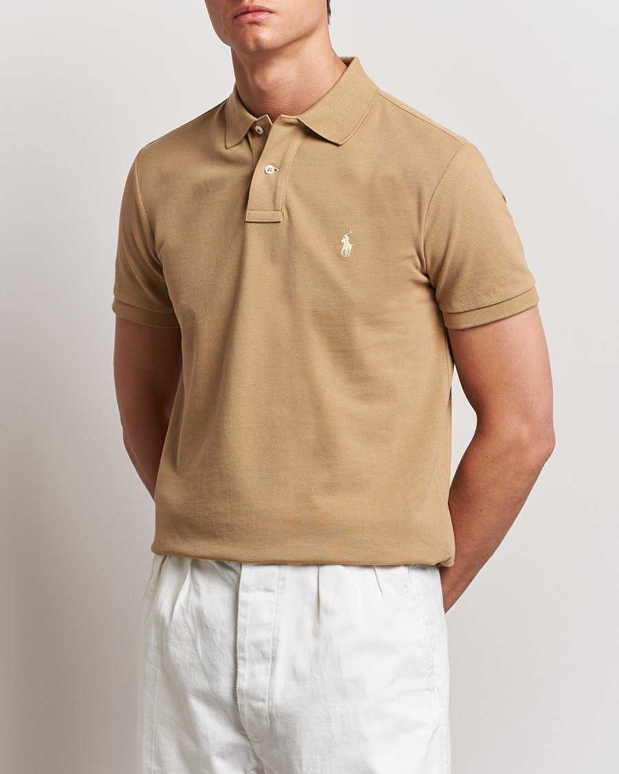 Herren |  | Polo Ralph Lauren | Custom Slim Fit Polo Café Tan