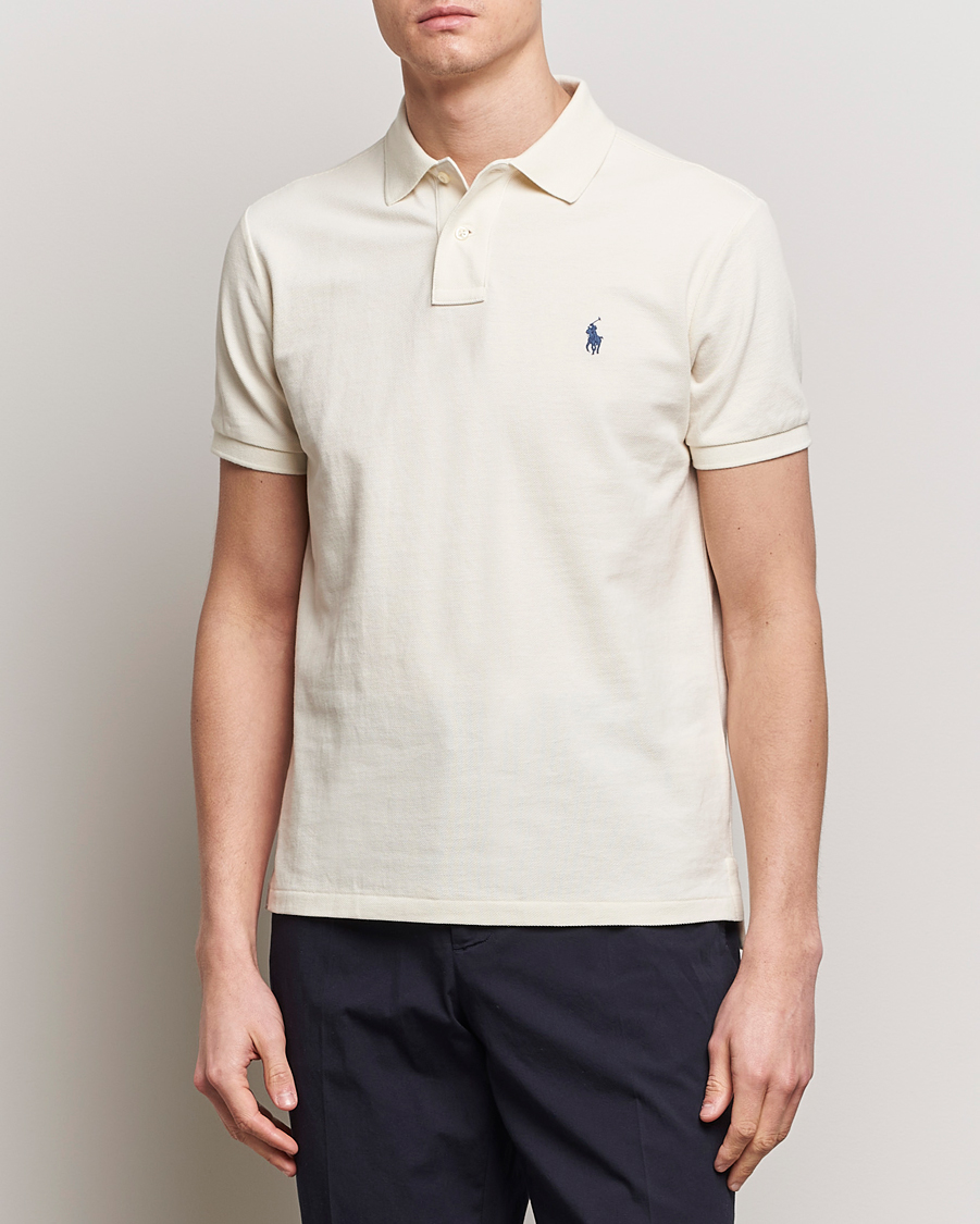 Herren |  | Polo Ralph Lauren | Custom Slim Fit Polo Herbal Milk