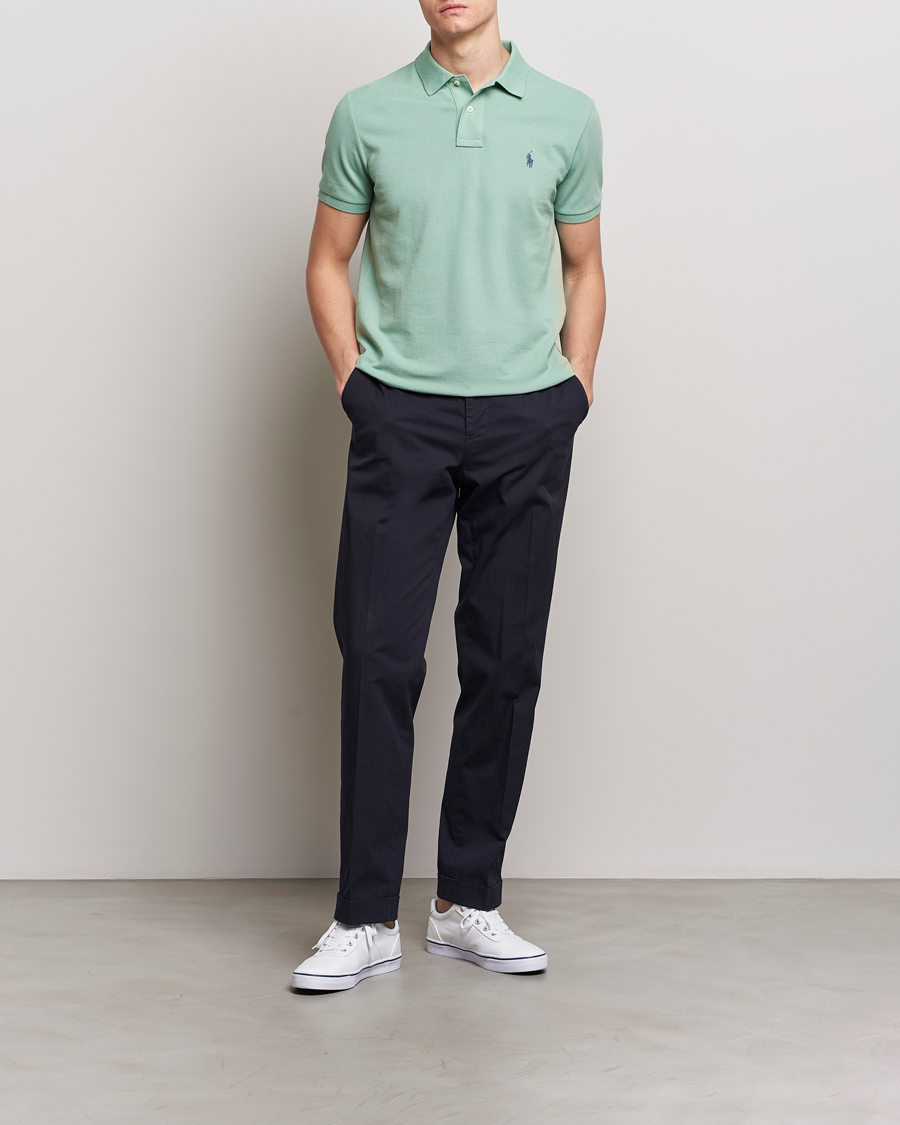 Herren | Poloshirts | Polo Ralph Lauren | Custom Slim Fit Polo Faded Mint