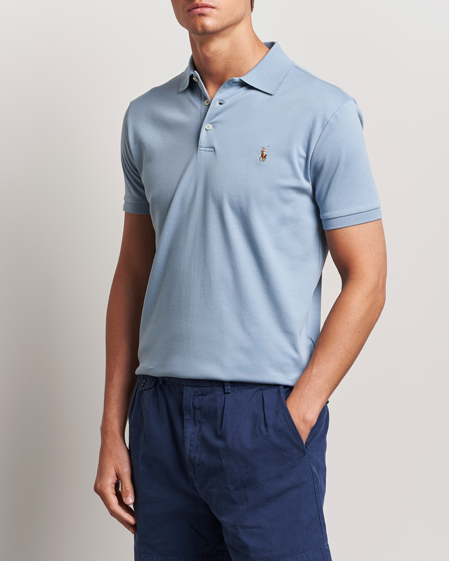 Herren |  | Polo Ralph Lauren | Luxury Pima Cotton Polo Vessel Blue