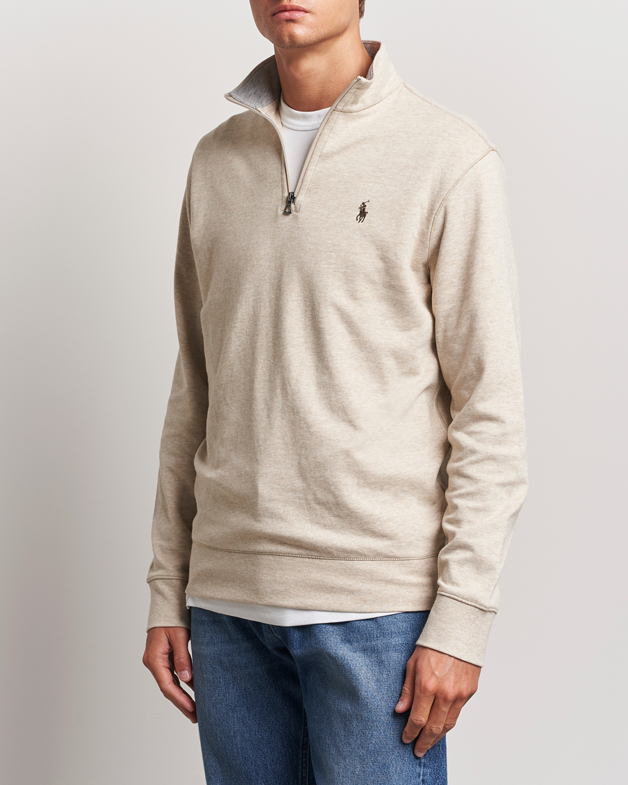 Herren |  | Polo Ralph Lauren | Tech Double Knit Half Zip Expedition Dune Heather