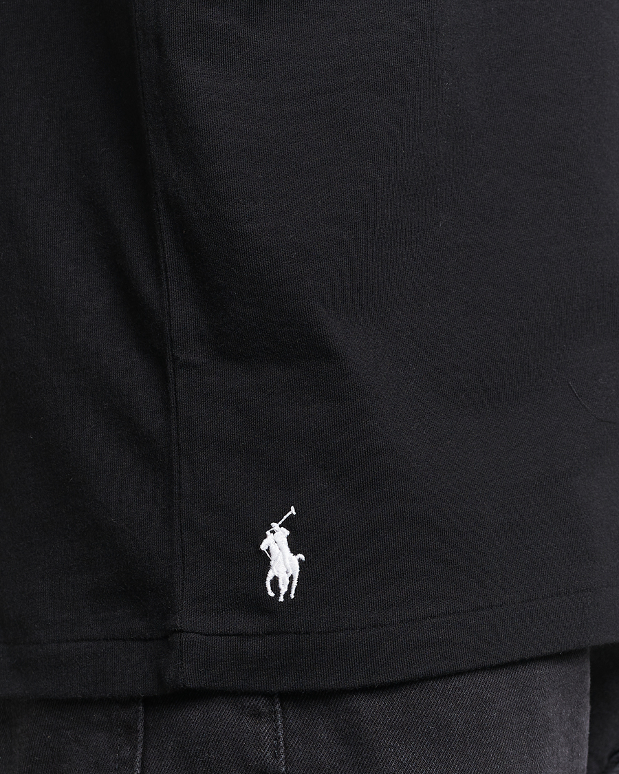 Herren | T-Shirts | Polo Ralph Lauren | Center Logo Crew Neck T-Shirt Polo Black
