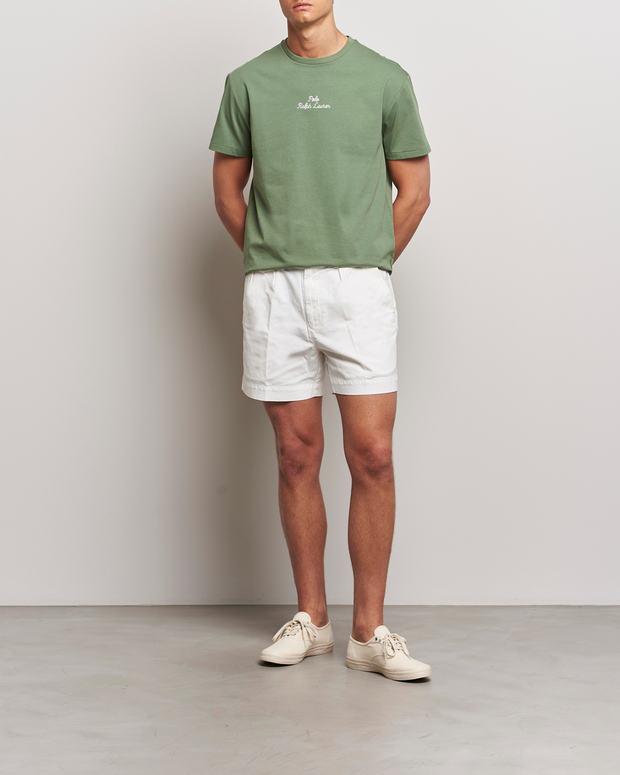 Herren | T-Shirts | Polo Ralph Lauren | Center Logo Crew Neck T-Shirt Cargo Green