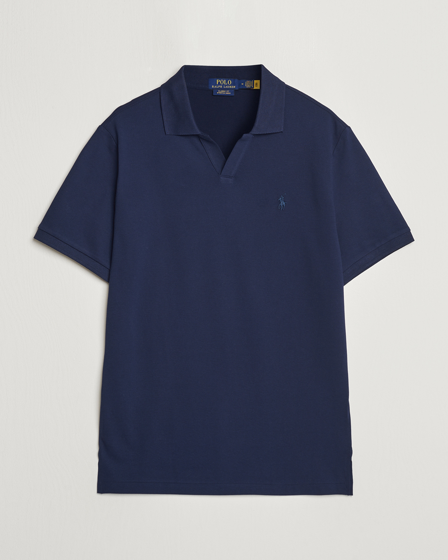 Herren | Poloshirts | Polo Ralph Lauren | Classic Fit Open Collar Polo Refined Navy
