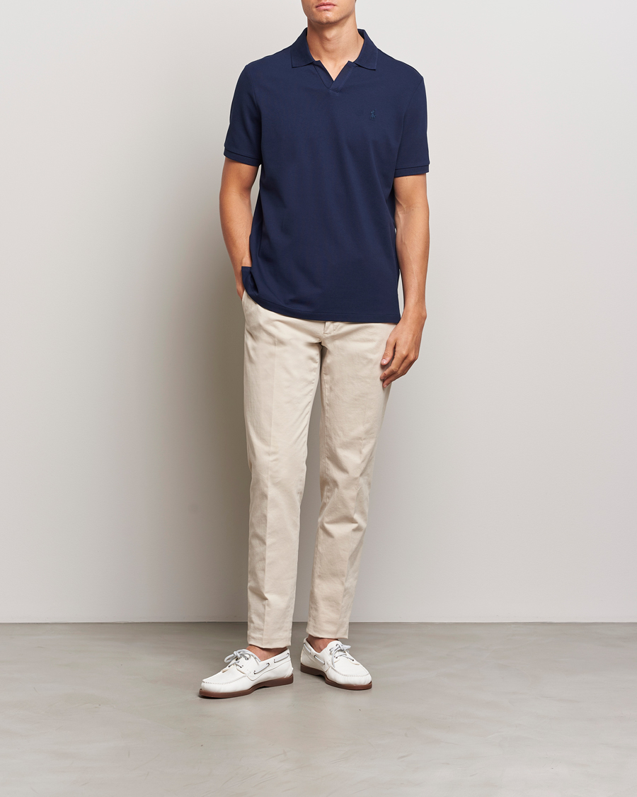 Herren | Poloshirts | Polo Ralph Lauren | Classic Fit Open Collar Polo Refined Navy