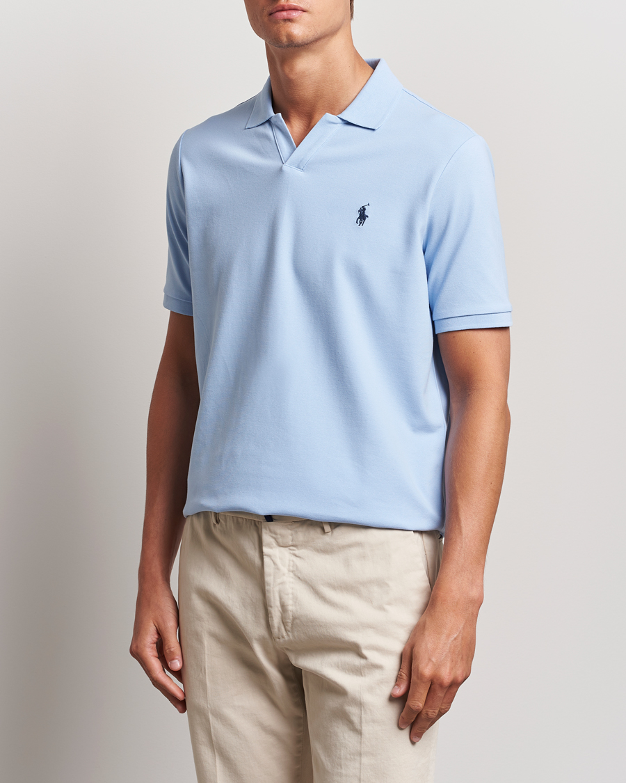 Herren |  | Polo Ralph Lauren | Classic Fit Open Collar Polo Office Blue