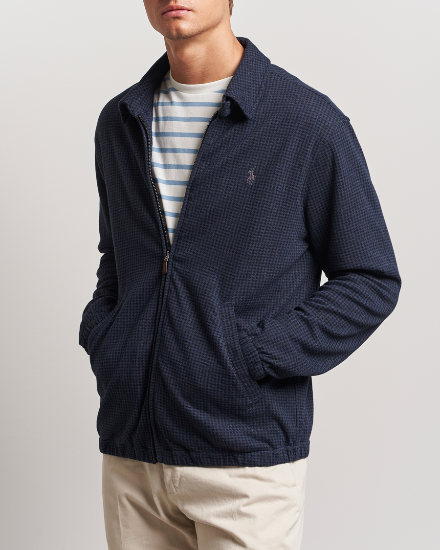 Herren |  | Polo Ralph Lauren | Double Knit Dogtooth Baracuda Jacket Vintage Navy