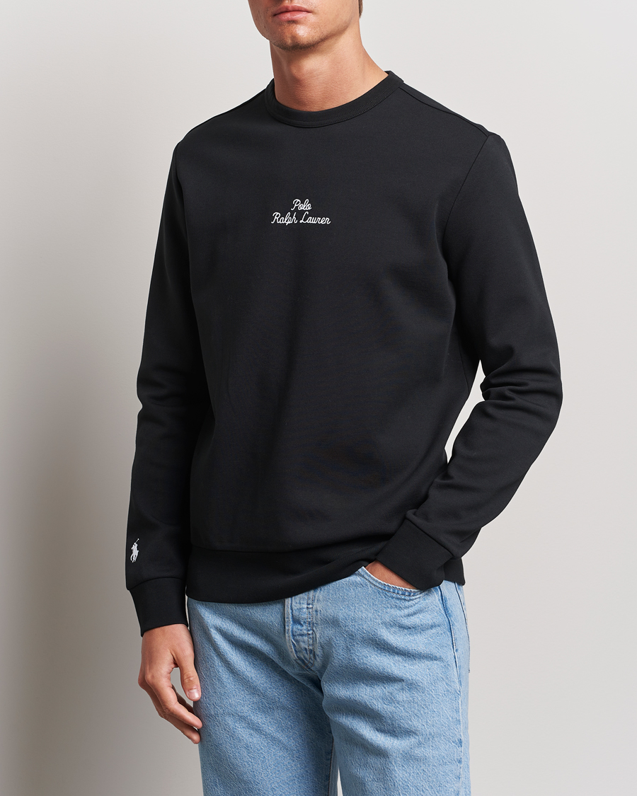 Herren |  | Polo Ralph Lauren | Center Logo Crew Neck Sweatshirt Black