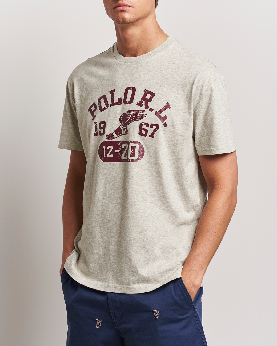 Herren | Neue Produktbilder | Polo Ralph Lauren | Graphic Crew Neck T-Shirt Light Vintage Heather