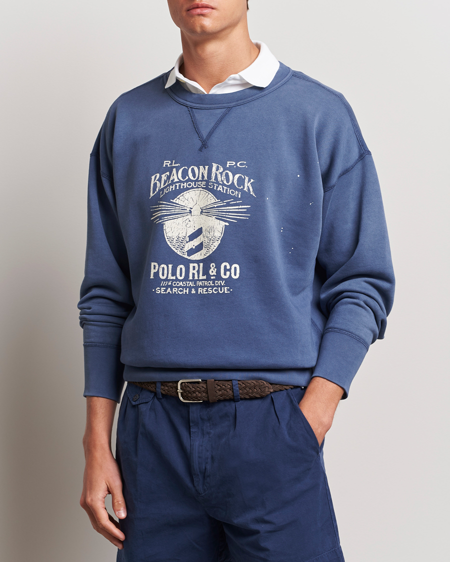 Herren | Sweatshirts | Polo Ralph Lauren | Graphic Fleece Sweatshirt Blue Heaven