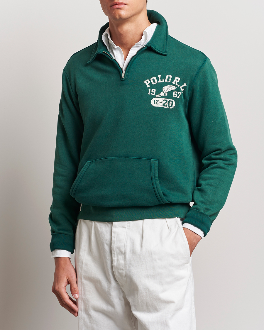 Herren |  | Polo Ralph Lauren | Graphic Fleece Half Zip Moss Agate