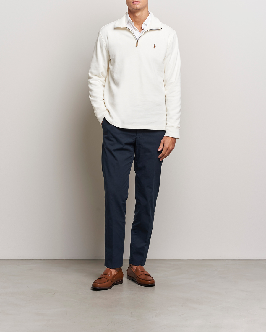 Herren | Pullover | Polo Ralph Lauren | Double Knit Jaquard Half Zip Sweater Nevis