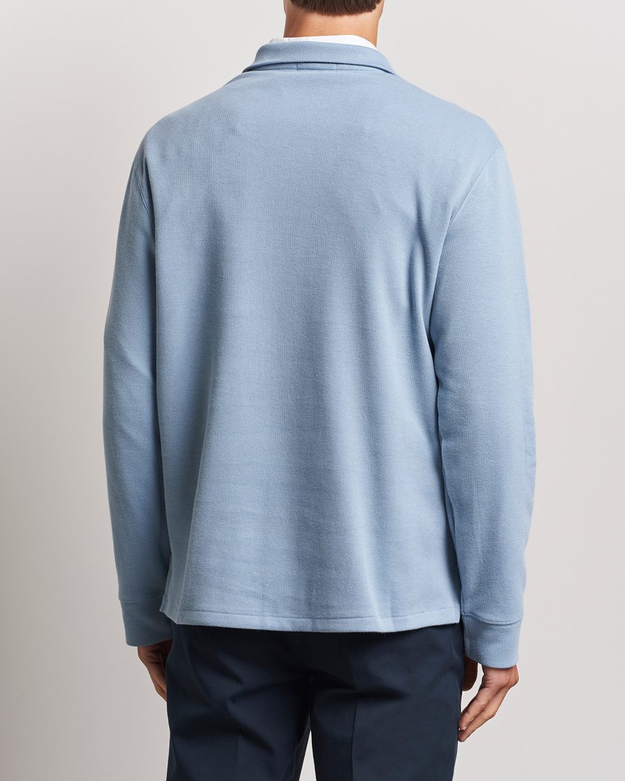 Herren | Pullover | Polo Ralph Lauren | Double Knit Jaquard Half Zip Sweater Vessel Blue