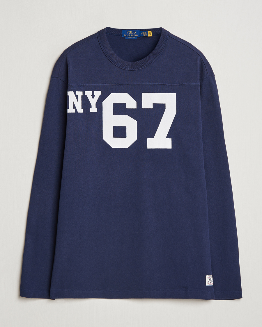 Herren | T-Shirts | Polo Ralph Lauren | NYC Long Sleeve T-Shirt Cruise Navy