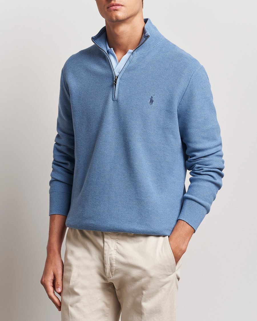 Herren |  | Polo Ralph Lauren | Textured Half Zip Lake Heather