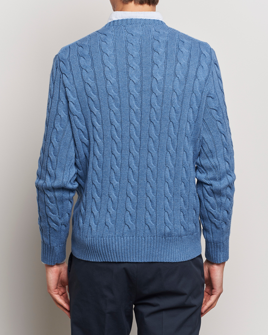 Herren | Pullover | Polo Ralph Lauren | Cotton Cable Pullover Lake Heather