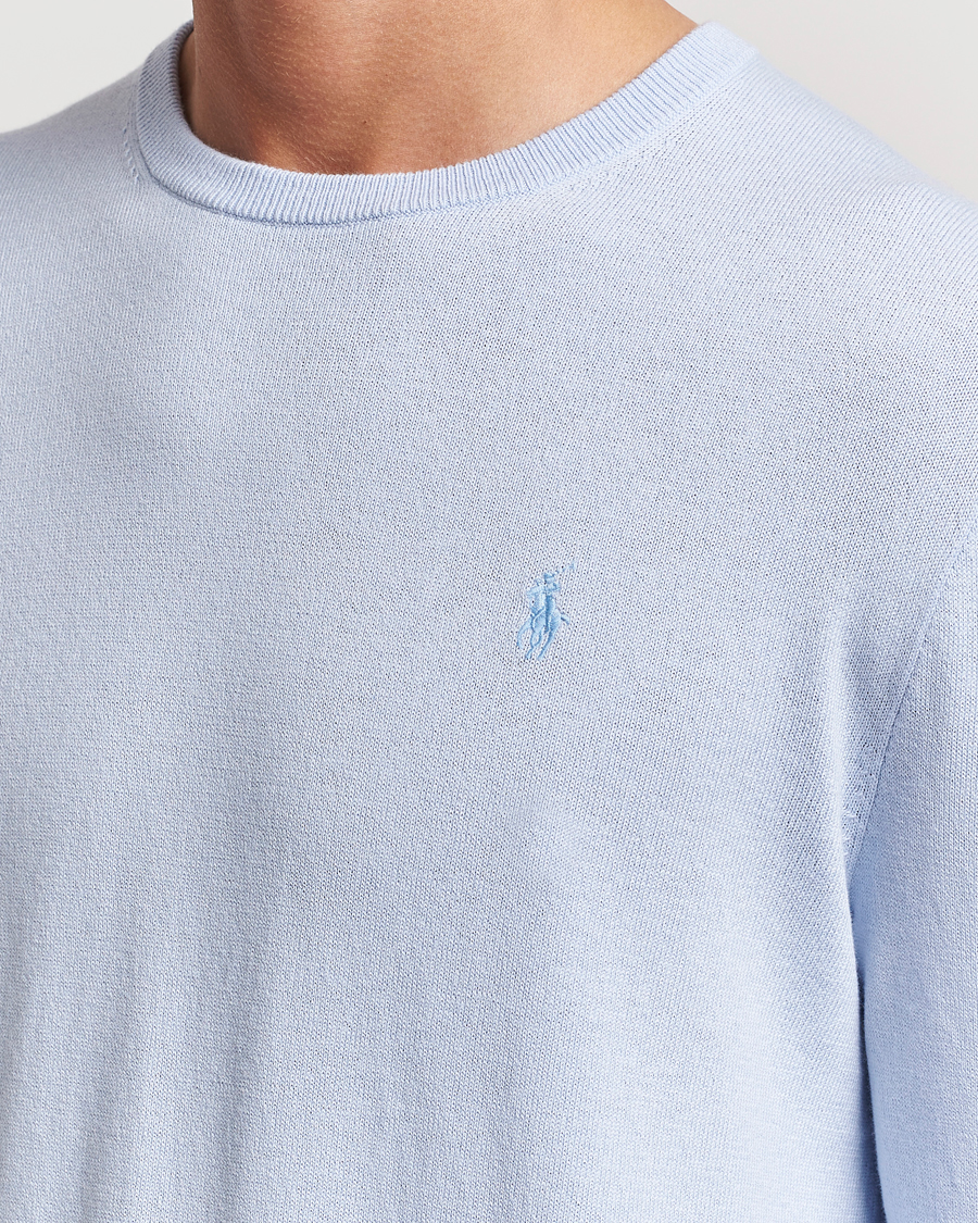Herren | Pullover | Polo Ralph Lauren | Cotton/Cashmere Crew Neck Pullover Oxford Blue