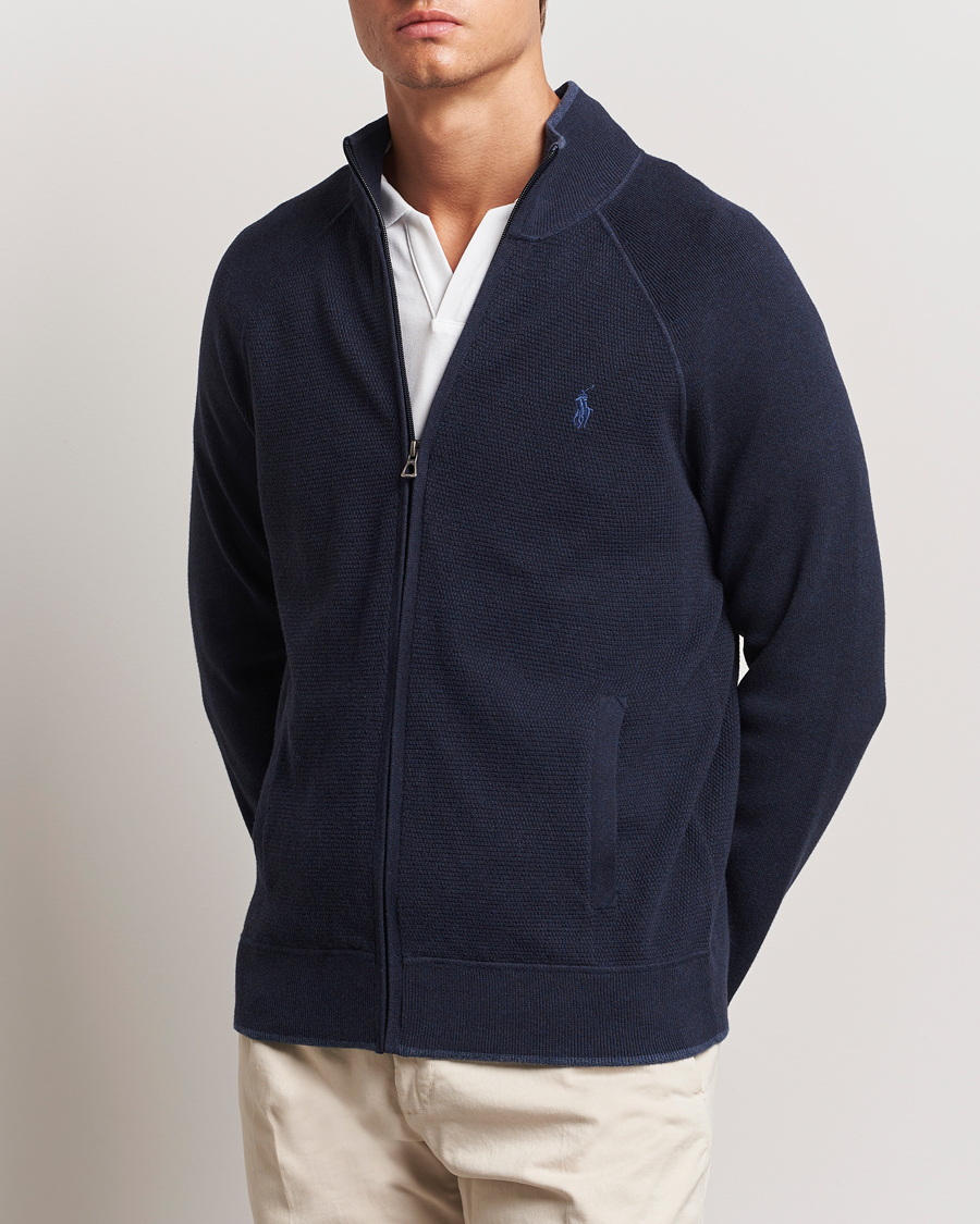 Herren |  | Polo Ralph Lauren | Textured Full Zip Navy Heather