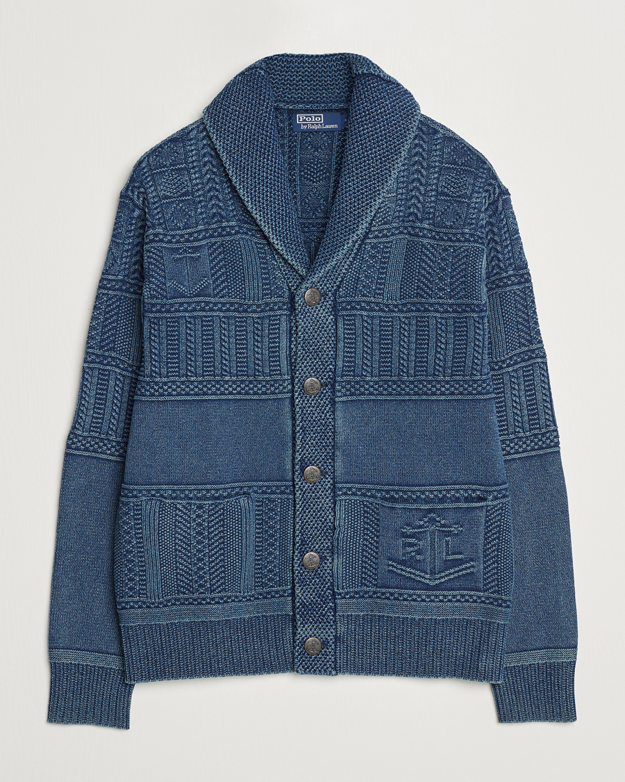Herren | Pullover | Polo Ralph Lauren | Knitted Shawl Collar Cardigan Dark Indigo