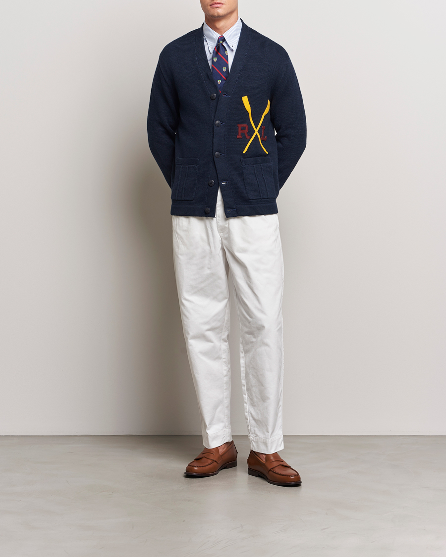 Herren | Pullover | Polo Ralph Lauren | RL Rowing Knitted Cardigan Aviator Navy