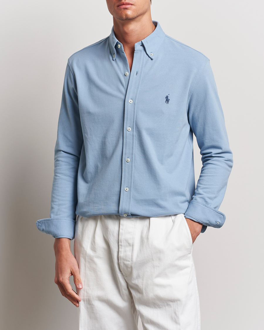 Herren | Polohemden | Polo Ralph Lauren | Featherweight Mesh Shirt Vessel Blue